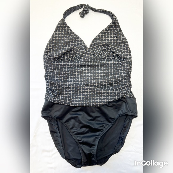 Miraclesuit Swim Miraclesuit Printed Halter One Piece Swimsuit Poshmark